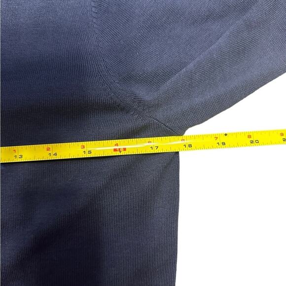 Tommy Hilfiger Logo Navy Blue Sweater 100% Cotton Women’s Medium - Picture 7 of 8